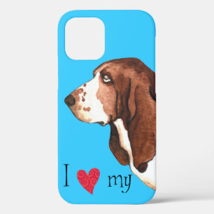 Funda Para iPhone 12 Amo mi Hound Basset