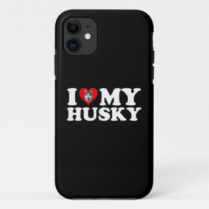 Funda Para iPhone 11 Amo Mi Husky