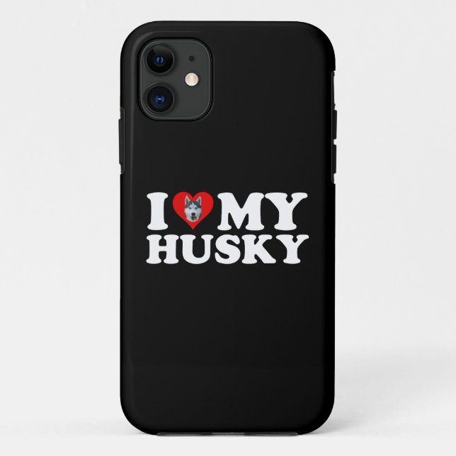 Funda De Case-Mate Para iPhone Amo Mi Husky (Reverso)