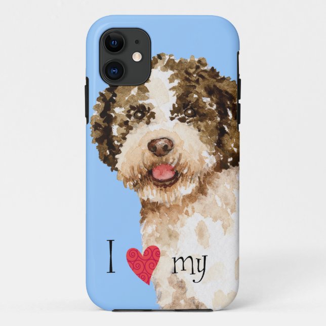 Funda De Case-Mate Para iPhone Amo mi Lagotto (Reverso)