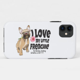 Funda Para iPhone 11 Amo mi pequeña francesa - bulldog francés