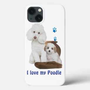Funda Para iPhone 13 Amo mi Poodle