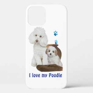 Funda Para iPhone 12 Amo mi Poodle
