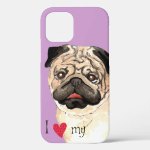 Funda Para iPhone 12 Amo mi Pug
