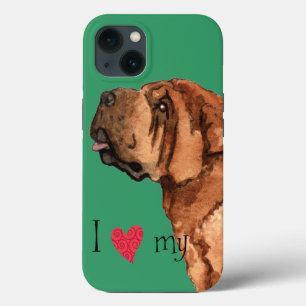 Funda Para iPhone 13 Amo mi Shar-Pei chino