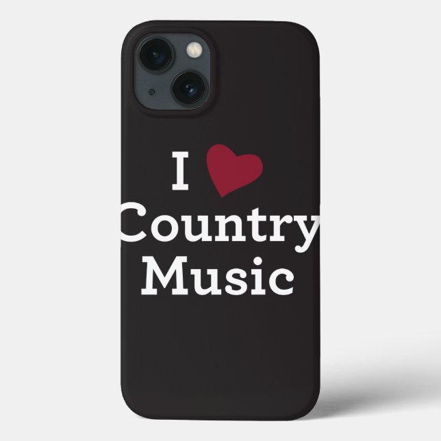 Funda De Case-Mate Para iPhone Amo música country (Reverso)