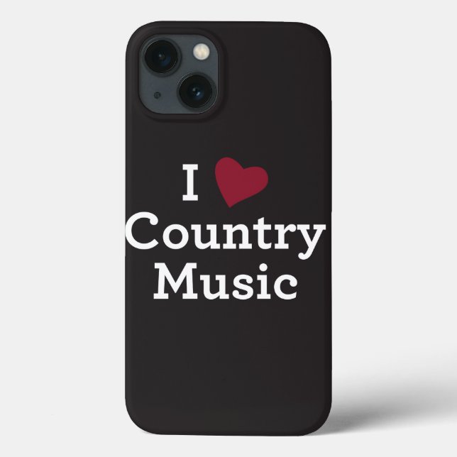Funda De Case-Mate Para iPhone Amo música country (Reverso)