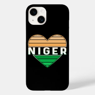 Funda Para iPhone 14 De Case-Mate Amo Níger, corazón nigerino