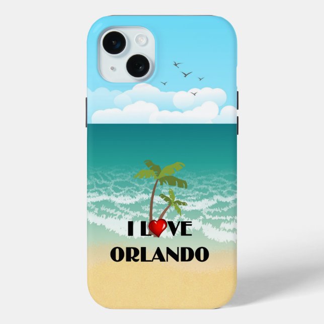 Funda De Case-Mate Para iPhone Amo Orlando, Florida (Reverso )