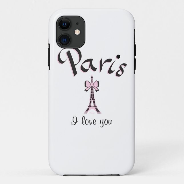 Funda De Case-Mate Para iPhone Amo París (Reverso)