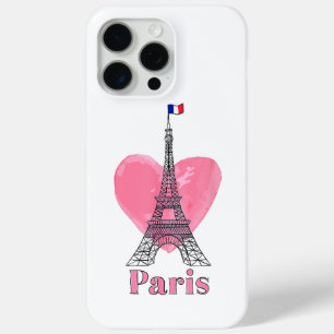 Funda Para iPhone 15 Pro Max Amo París Torre Eiffel Francia Regalo