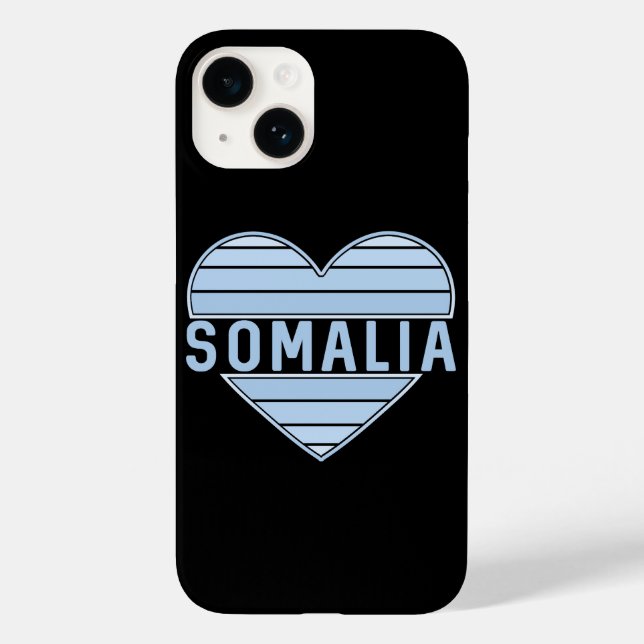 Funda De Case-Mate Para iPhone Amo Somalia, corazón somalí (Reverso )