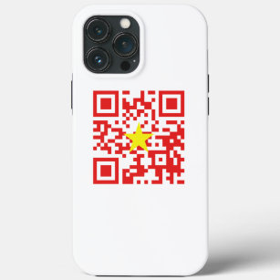 Funda Para iPhone 13 Pro Max Amo Vietnam (Tôi Yêu Viene Nam) Marca QR Código
