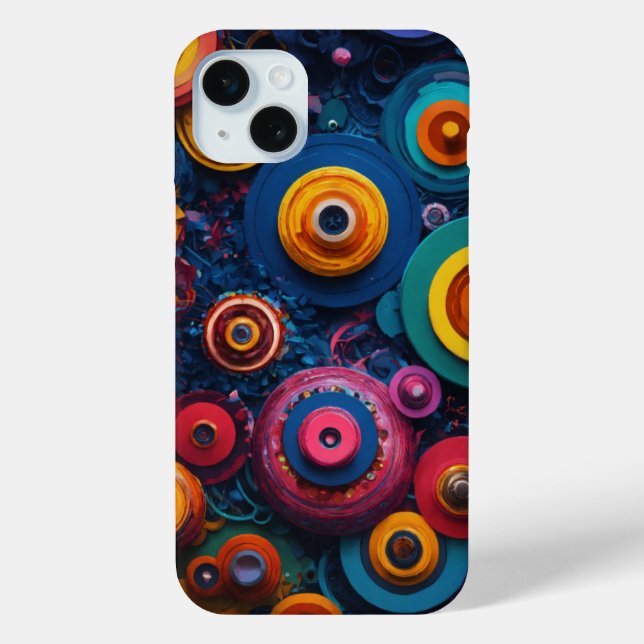 Funda De Case-Mate Para iPhone AMOLED Dreamscape Chaos en 8K (Reverso )