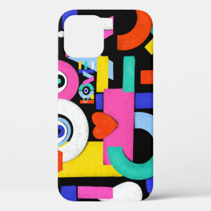 Funda Para iPhone 12 Amor abstracto, ojos: patrón colorido