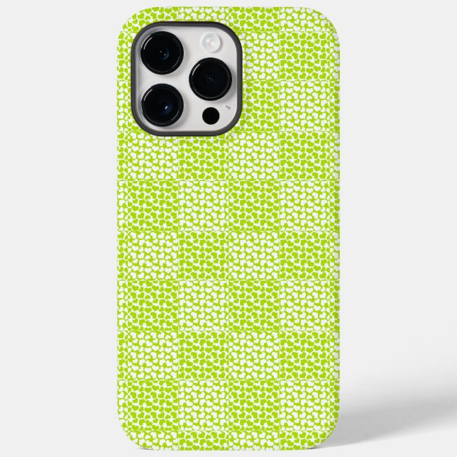 Funda De Case-Mate Para iPhone Amor controlado en verde limón y blanco (Reverso )