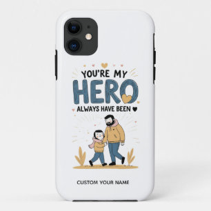Funda Para iPhone 11 Amor de bolsillo – Eres mi héroe” PAPÁ