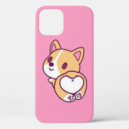 Funda Para iPhone 12 Amor de Cachorro Corgi Adorable