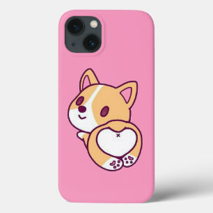 Funda Para iPhone 13 Amor de Cachorro Corgi Adorable