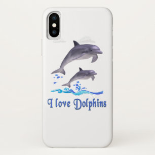 Funda Para iPhone X Amor de delfines