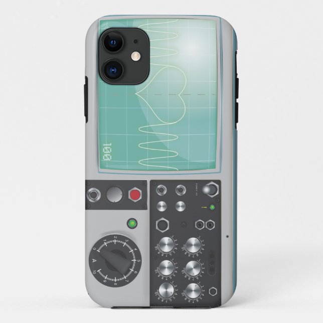 Funda De Case-Mate Para iPhone Amor de osciloscopio (Reverso)