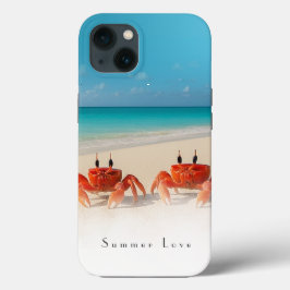 Funda Para iPhone 13 Amor de verano — iPhone 13 Funda duro 2 cangrejos