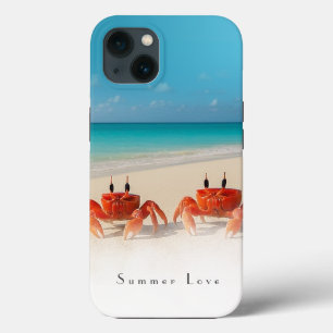 Funda Para iPhone 13 Amor de verano — iPhone 13 Funda duro 2 cangrejos