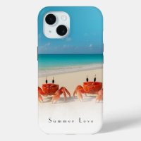 Amor de verano — iPhone 15 Funda duro 2 cangrejos