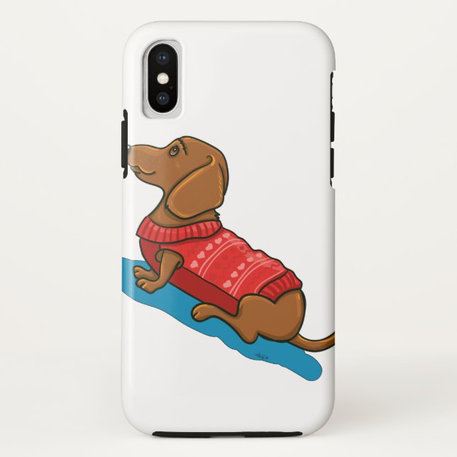 Funda De Case-Mate Para iPhone Amor del Dachshund (Reverso)