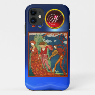 FUNDA PARA iPhone 11 AMOR, DESEO Y MUERTE MONOGRAMA DE PIEDRA DE GEMA R