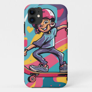 Funda Para iPhone 11 Amor en las ruedas - Diseño de corazón para el Ska