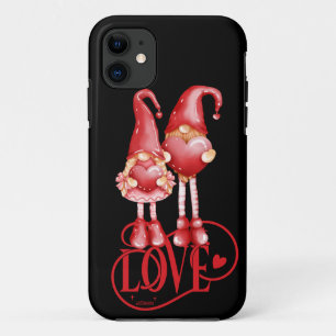 Funda Para iPhone 11 AMOR GNOMES día de San Valentín romántico idea de