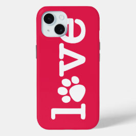 Funda Para iPhone 15 Amor mascota