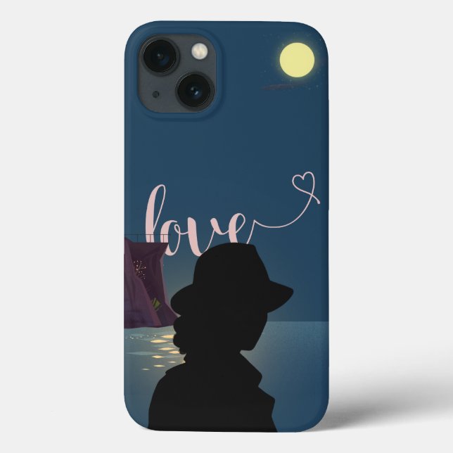 Funda De Case-Mate Para iPhone Amor nocturno estrellado (Reverso)