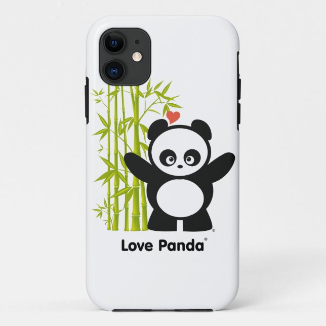 Funda De Case-Mate Para iPhone Amor Panda® (Reverso)