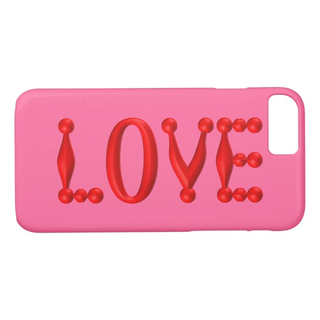 Funda De Case-Mate Para iPhone Amor rojo sofocante (Reverso (horizontal))