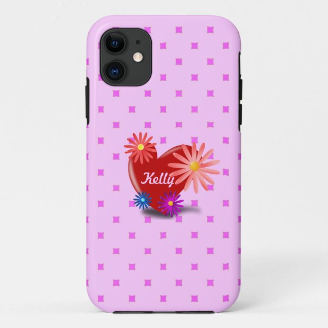 Funda De Case-Mate Para iPhone Amor rosa (Reverso)
