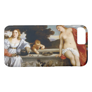 Funda Para iPhone 8/7 Amor sagrado y profano, Tiziano Vecelli, 1515