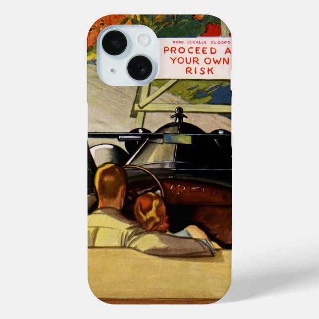 Funda De Case-Mate Para iPhone Amor Vintage, Camino Cerrado Proceda Bajo Su Propi (Reverso )