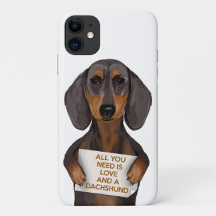 Funda Para iPhone 11 Amor y Dachshund