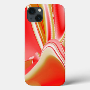 Funda Para iPhone 13 Amor y Oro Abstracto 3D Arcoíris