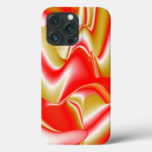 Funda Para iPhone 13 Pro Amor y Oro Arte de Arcoíris Abstracto 3D