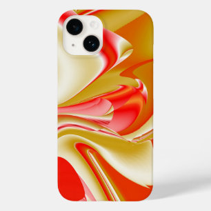 Funda Para iPhone 14 De Case-Mate Amor y Oro Arte de Arcoíris Abstracto 3D