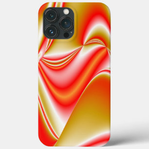 Funda Para iPhone 13 Pro Max Amor y Oro Arte de Arcoíris Abstracto 3D