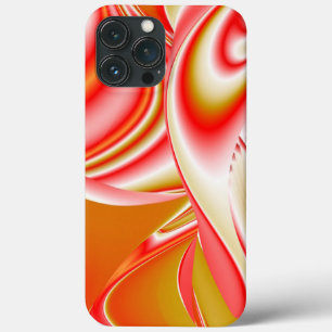 Funda Para iPhone 13 Pro Max Amor y Oro Arte de Arcoíris Abstracto 3D