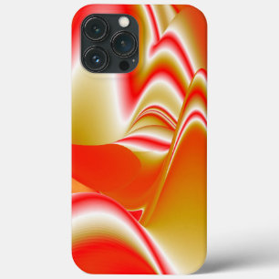 Funda Para iPhone 13 Pro Max Amor y Oro Arte de Arcoíris Abstracto 3D