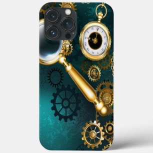 Funda Para iPhone 13 Pro Max Ampliador en estilo Steampunk