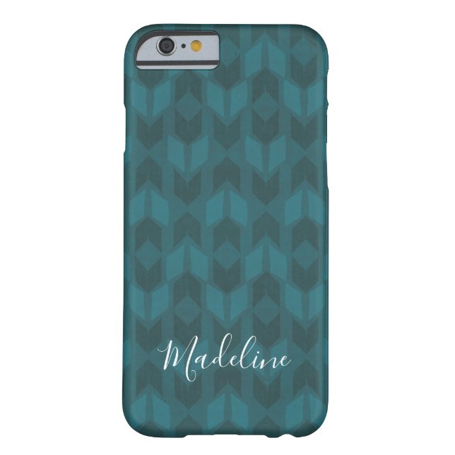Funda De Case-Mate Para iPhone Añada su modelo verde azulado el | oscuro conocido (Reverso)
