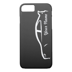 Funda Para iPhone 8/7 Añada su nombre - evolución X con la falsa fibra