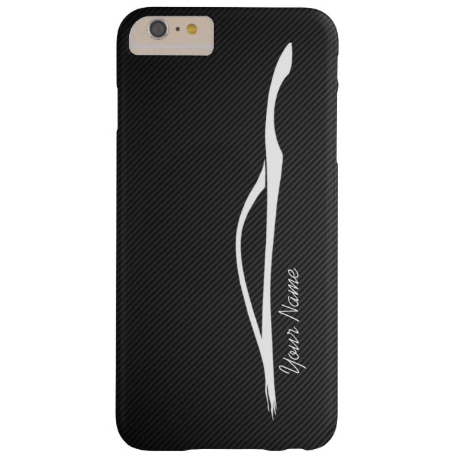 Funda De Case-Mate Para iPhone "añada su" silueta conocida del blanco de Infiniti (Reverso)